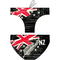 Turbo New Zealand Vintage 2013 Waterpolo Swimming Brief Zwart XL Man