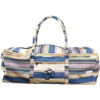 Fitness-Mad Kit bag 62x22x22 cm 100% katoen iyengar yoga blauw