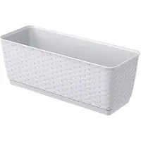Prosperplast Bloempot Bloembak Ratolla P 40x15x14cm WIT Prosperplast