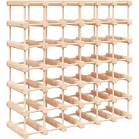 vidaXL Wijnrek voor 42 flessen 68,5x23x68,5 cm massief grenenhout