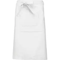 Kariban Awesome-Gifts - Professionele Horeca Sloof - K897 Bistro schort - Heupschort - Serveerschort - unisex - lang - 90 x 62,5 cm - per 10 stuks - onbedrukt - Wit