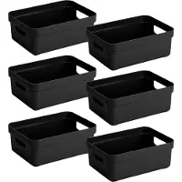 Sunware - Sigma home opbergbox 9L Set van 6 - zwart