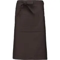 Mijncadeautje Awesome-Gifts - Professionele Horeca Sloof - K897 Bistro schort - Heupschort - Serveerschort - unisex - lang - 90 x 62,5 cm - per 10 stuks - onbedrukt - Chocolade