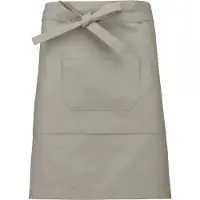 Kariban Awesome-Gifts - Professionele Horeca Sloof - K899 Bistro schort - Heupschort - Serveerschort - unisex - halflang - 90 x 50 cm - per 10 stuks - onbedrukt - Beige
