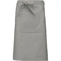 Kariban Awesome-Gifts - Professionele Horeca Sloof - K897 Bistro schort - Heupschort - Serveerschort - unisex - lang - 90 x 62,5 cm - per 10 stuks - onbedrukt - Licht grijs