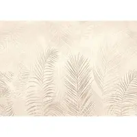 Consalnet Fotobehang - Vliesbehang - Jungle Bladeren - Posterbehang - Pastel Creme Beige - Botanische Bladeren - 416 x 290 cm