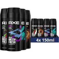 Axe Deodorant Bodyspray Mix Geschenkset - 4 stuks - Voordeelverpakking