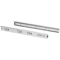 Emuca Ball Guide Set For Drawers With Total Extraction Height 45 Mm Zilver