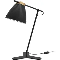 Aluminor Tafellamp Clarelle, zwart, Woon-/ Eetkamer, metaal, Tafellamp