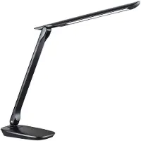 Aluminor LED-bureaulamp Eureka, dimbaar, zwart, Werkkamer / Kantoor, metaal, Modern, LED bureaulamp