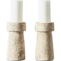 Muubs Eris Kaarshouder Zand 16 Cm - Kaarshouders & kandelaars Terracotta Sand - 1120002332