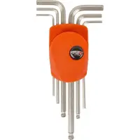 Super B inbussleutelset staal oranje/zilver 6-delig