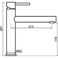 Lanesto Cucina Eenhendelkeukenmengkraan Sturdy Black Zwart 251356