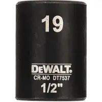 DeWalt DT7537 Krachtdop 1/2" kort | 19mm