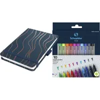 Sigel schetsblok - Jolie Beauty - A6 - Navy Meringue - blanco - 158 pagina's - met 10 GRATIS balpennen - WS-SI-SY551