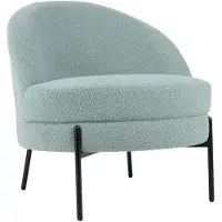 Leitmotiv fauteuil noble teddy curl mistige