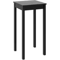 vidaXL Bartafel 55x55x107 cm MDF zwart
