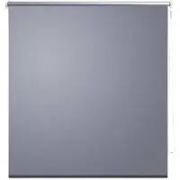 vidaXL blackout rolgordijn - grijs, 140 x 230 cm