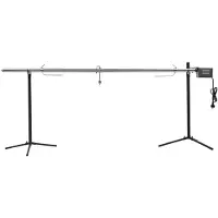 vidaXL Automatische barbecue met motor 207x45x81 cm roestvrij staal
