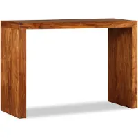vidaXL Wandtafel 110x40x76 cm hout met honingkleurige afwerking