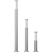 vidaXL 3-delige Tuinlampenset waterdicht roestvrij staal