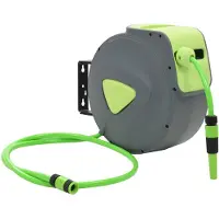 vidaXL Slanghaspel, automatisch oprolbaar, voor wandmontage, 20+2 meter