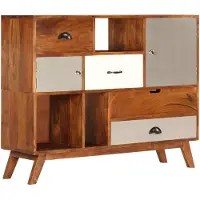 vidaXL Dressoir 115x35x86 cm massief acaciahout