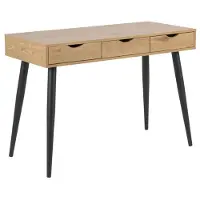Ebuy24 Nete bureau met 3 lades wild eiken.