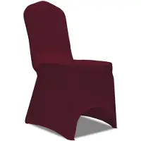 vidaXL Stoelhoezen stretch bordeauxrood 100 st