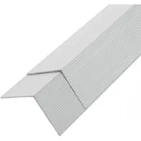 vidaXL 5 st Terras hoekplinten 170 cm aluminium zilverkleurig