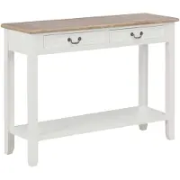 vidaXL Wandtafel 110x35x80 cm hout wit