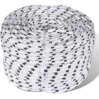 vidaXL Boottouw polyester gevlochten 8mmx50m