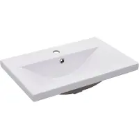 vidaXL - Inbouwwastafel - 61x39,5x18,5 - cm - keramiek - wit