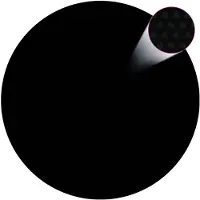vidaXL Zonne Zwembad Dek 417 x 417 cm 0,1 mm Rond 0,1 mm PE Zwart