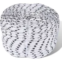 vidaXL Boottouw polyester gevlochten 14mmx50m