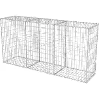 vidaXL Gabion mand 200x50x100 cm gegalvaniseerd staal