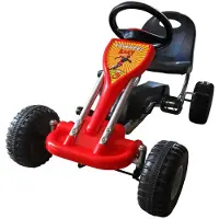 vidaXL Voetpedaal-karter, rood