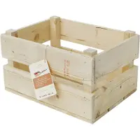 Nobrand Fietskrat B1 blank vuren hout 40x30x24cm