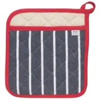 Now Designs Butcher Stripe pannenlap 20 x 20 cm katoen blauw