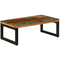 vidaXL Salontafel 100x50x35 cm massief gerecycled hout en staal