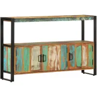 vidaXL Dressoir 120x30x75 cm massief gerecycled hout