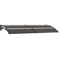 vidaXL Deurluifel 240x75 cm PC zwart