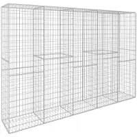 vidaXL Schanskorfmuur met deksel 300x50x200 cm gegalvaniseerd staal