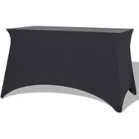 vidaXL Tafelhoes stretch antraciet 183x76x74 cm 2 st