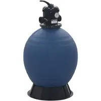 vidaXL Zwembadzandfilter met 6-positie ventiel 560 mm blauw