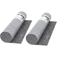 vidaXL Schildersvlies anti-slip 50 m 280 g/m² grijs 2 st