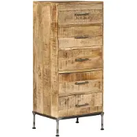 vidaXL Ladekast 45x35x106 cm massief mangohout