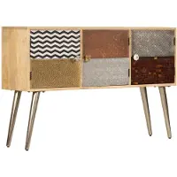 vidaXL Dressoir 120x30x75 cm massief mangohout