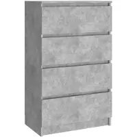 vidaXL Dressoir 60x35x98,5 cm bewerkt hout betongrijs
