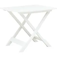 vidaXL Tuintafel inklapbaar 79x72x70 cm kunststof wit